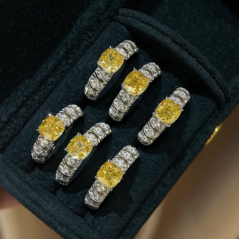Yellow Body Jewelry - Новое кольцо с желтым бриллиантом, изготовленное