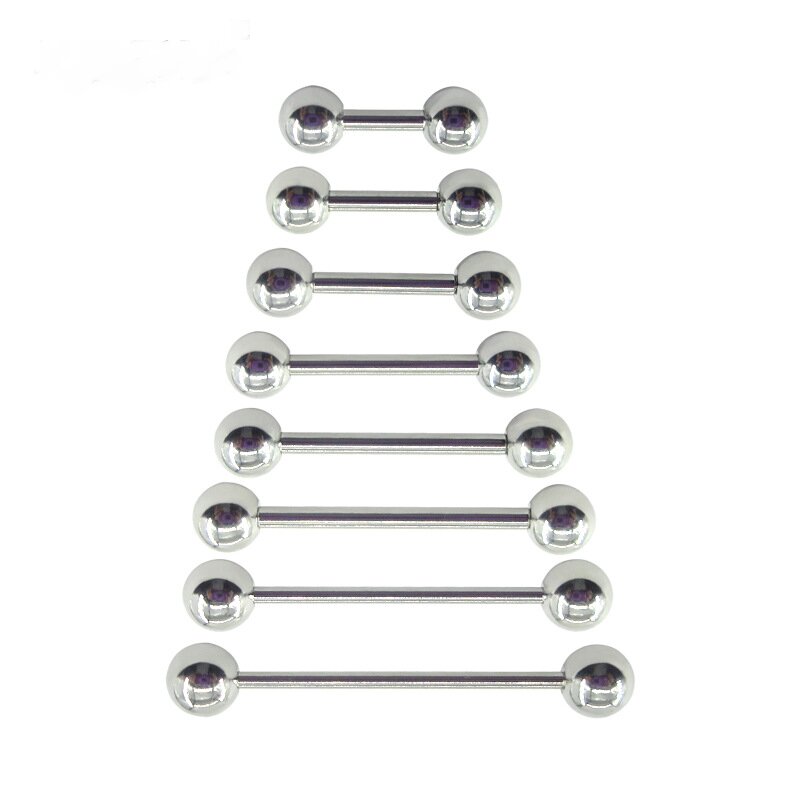 Industrial Barbell Long - 2 шт., 0,8 мм, длинное прямое