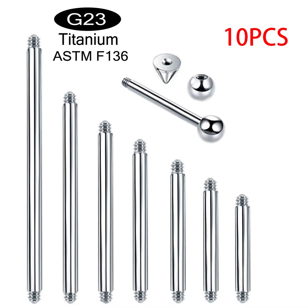 Body Jewelry Implant Grade - 10 шт./лот, титан ASTM F136, имплантируемый,