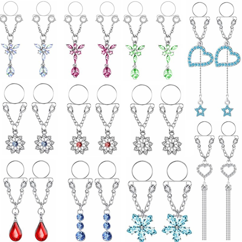 Body Jewelry Nipple Rings - Новые 1 пара сексуальных регулируемых имитационных