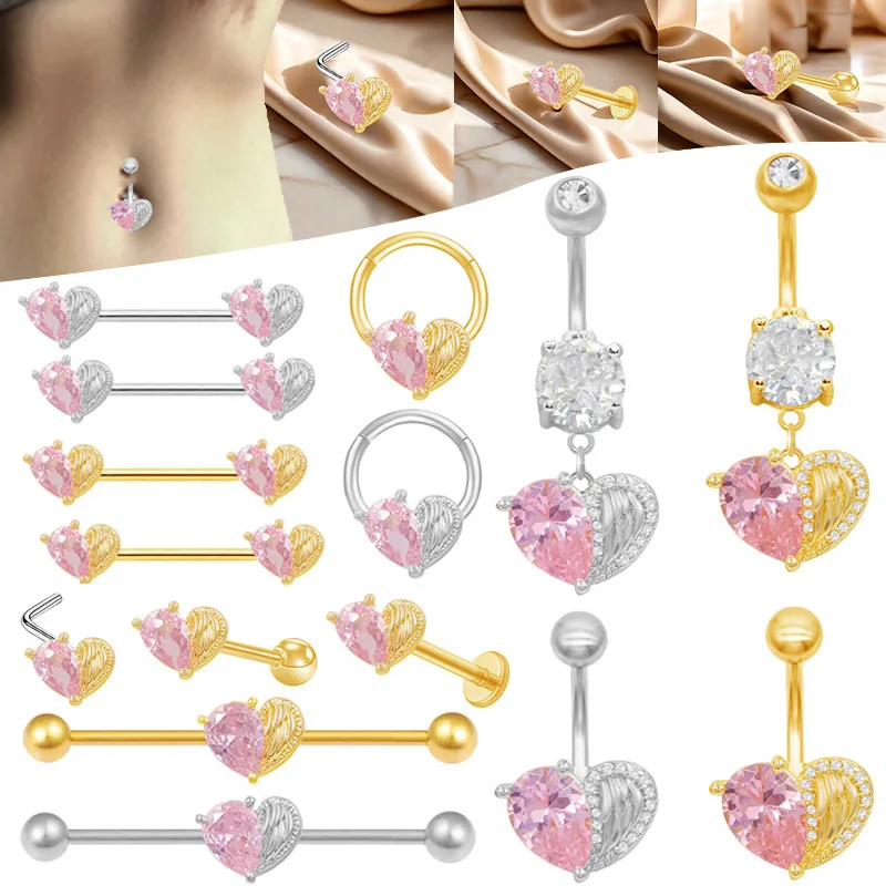 Body Jewelry Nipple Rings - Женские кольца для пупка из хирургической