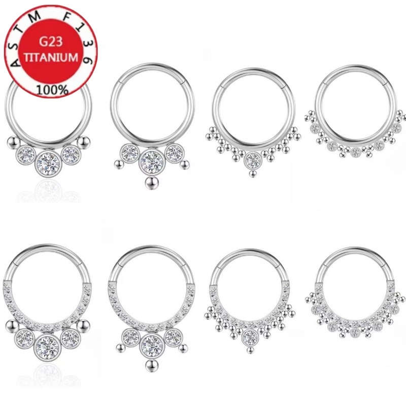 Body Jewelry Implant Grade - 2/5 шт. 16G, титановый сегментный кольцо
