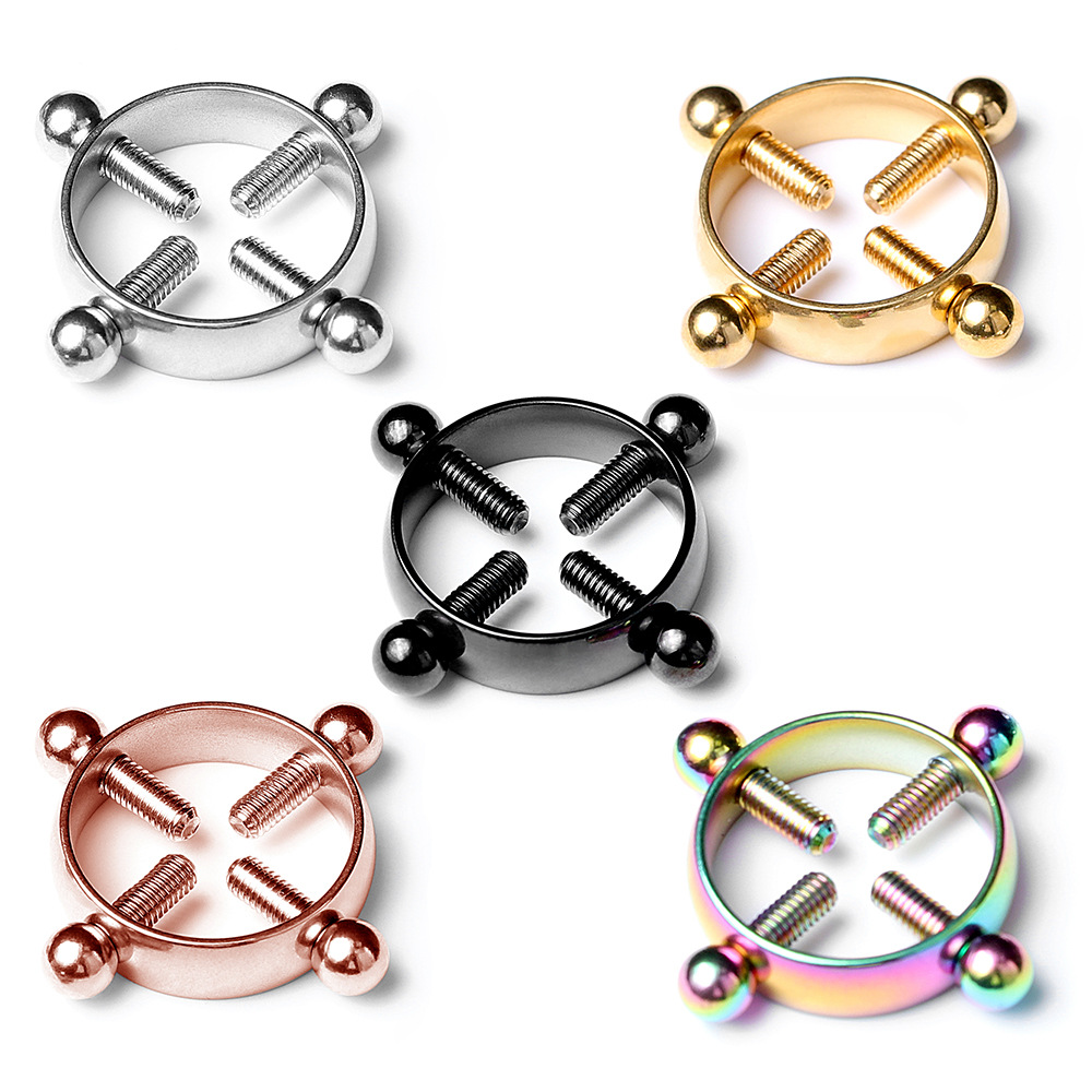 Body Jewelry Nipple Rings - 1 пара зажимов для сосков из