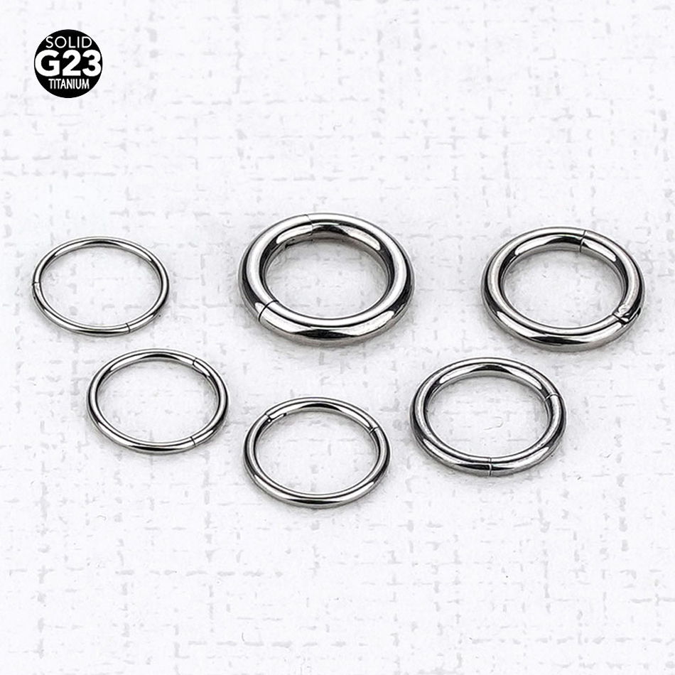 Body Jewelry Nipple Rings - 1 шт. G23 титановое шарнирное сегментное