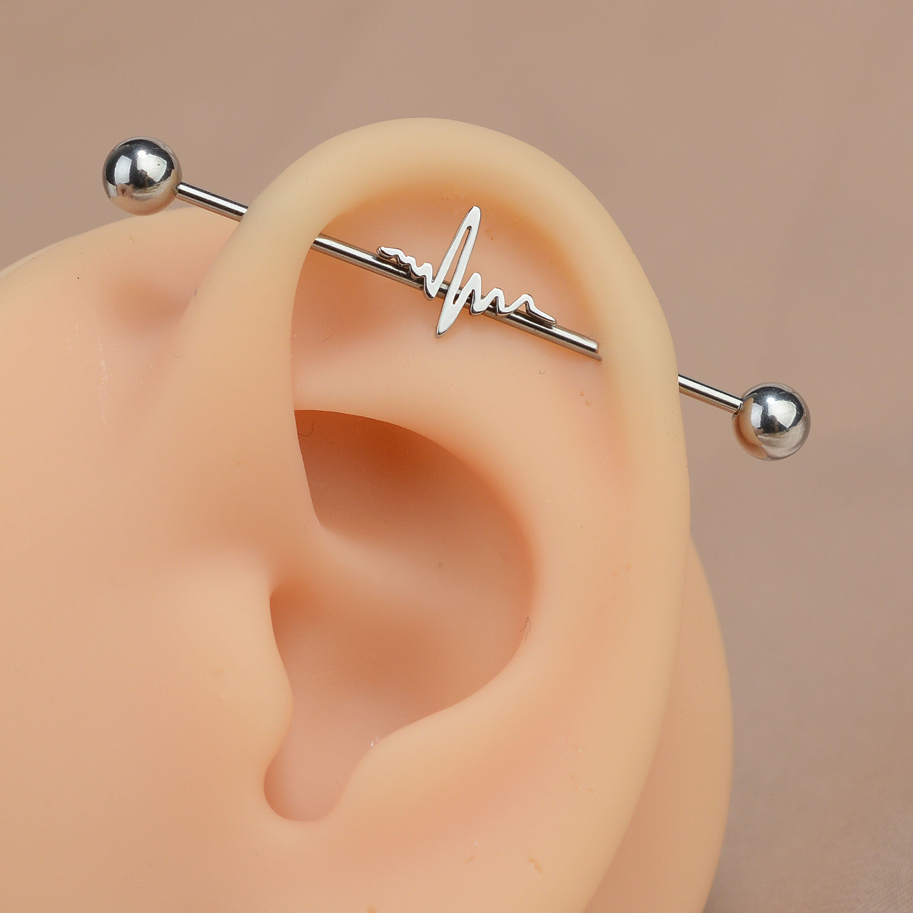 Industrial Barbell Long - 1 шт. 16G Длинный промышленный пирсинг-баррель