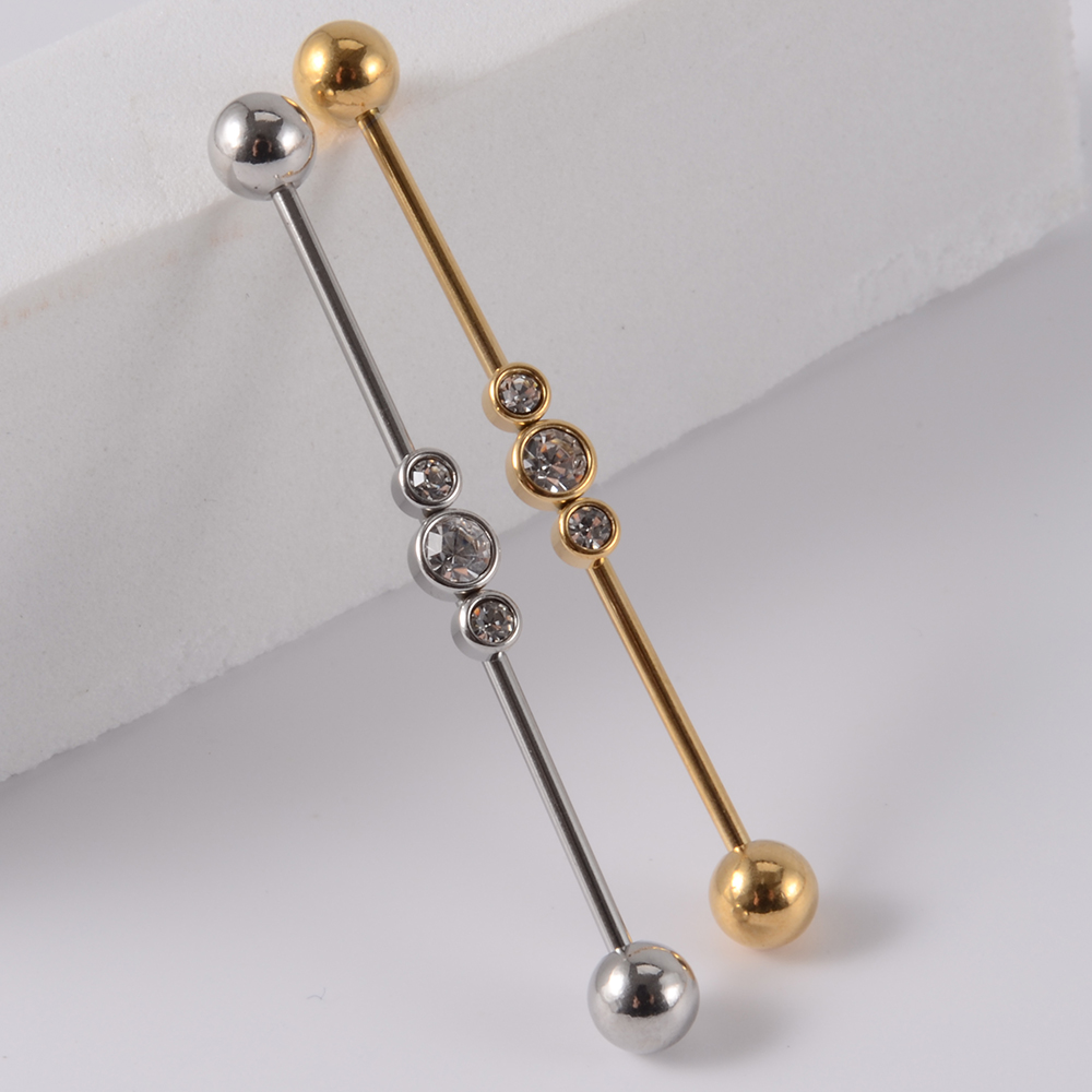 Серьги-гвоздики женские из нер – обзор и цена Industrial Barbell Long