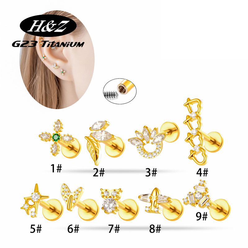 1 шт. титановая серьга-лабрет  – обзор и цена Body Jewelry Implant Grade