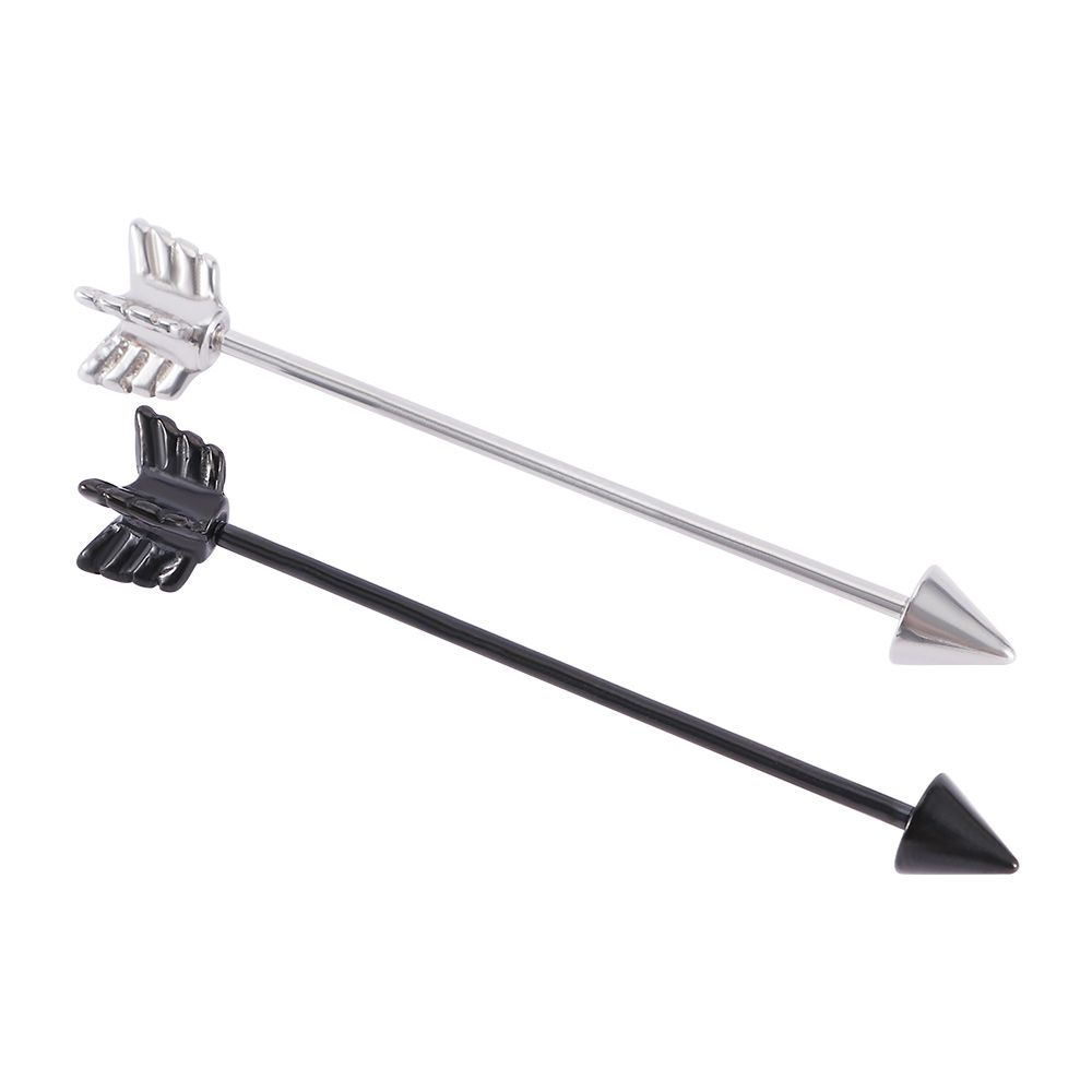 Длинный винтовой пирсинг из не – обзор и цена Industrial Barbell Long