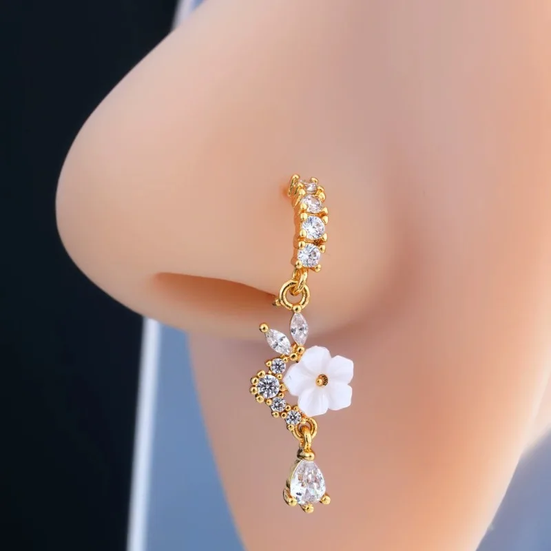 Модный кольцо-кольцо для носа  – обзор и цена Yellow Body Jewelry