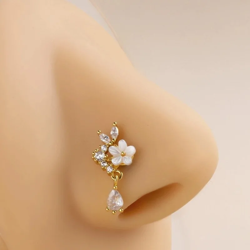 Модный кольцо-кольцо для носа  – обзор и цена Yellow Body Jewelry