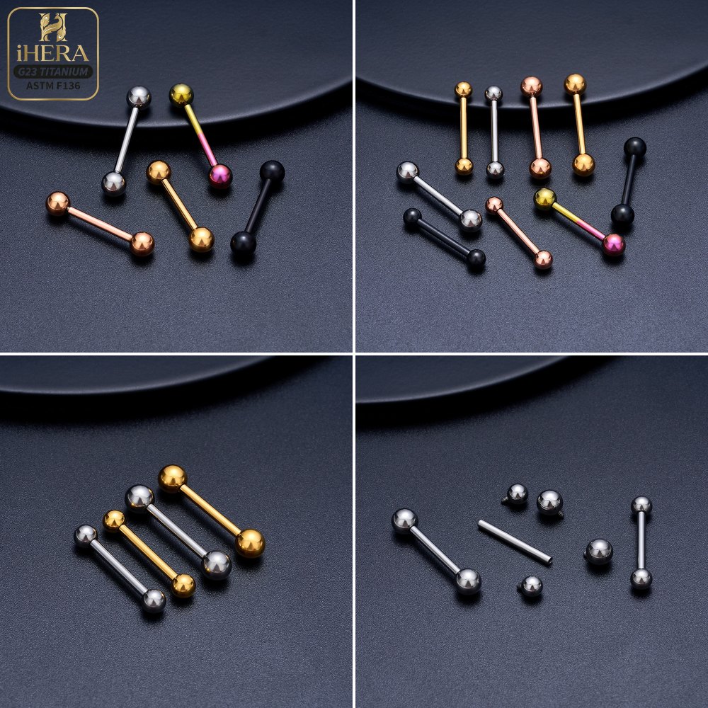 Титановые прямые штанги 14G 16 – обзор и цена Body Jewelry Nipple Rings