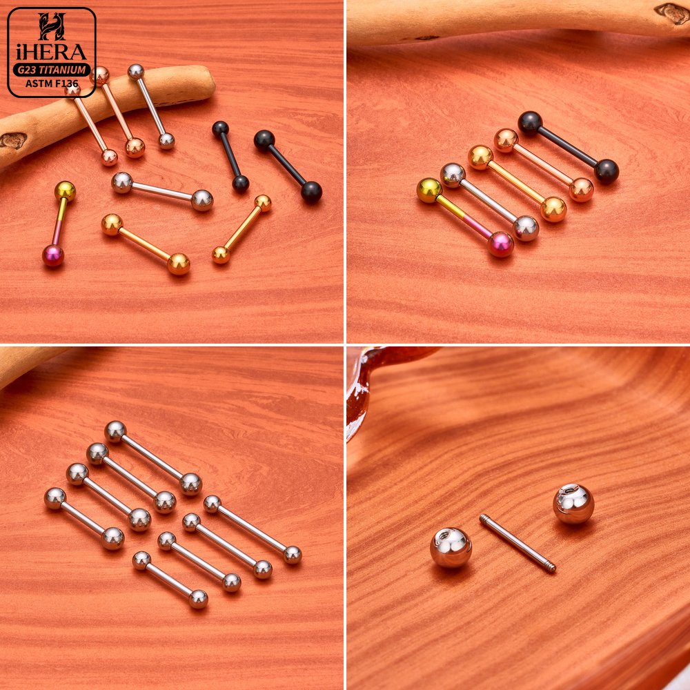 Титановые прямые штанги 14G 16 – обзор и цена Body Jewelry Nipple Rings
